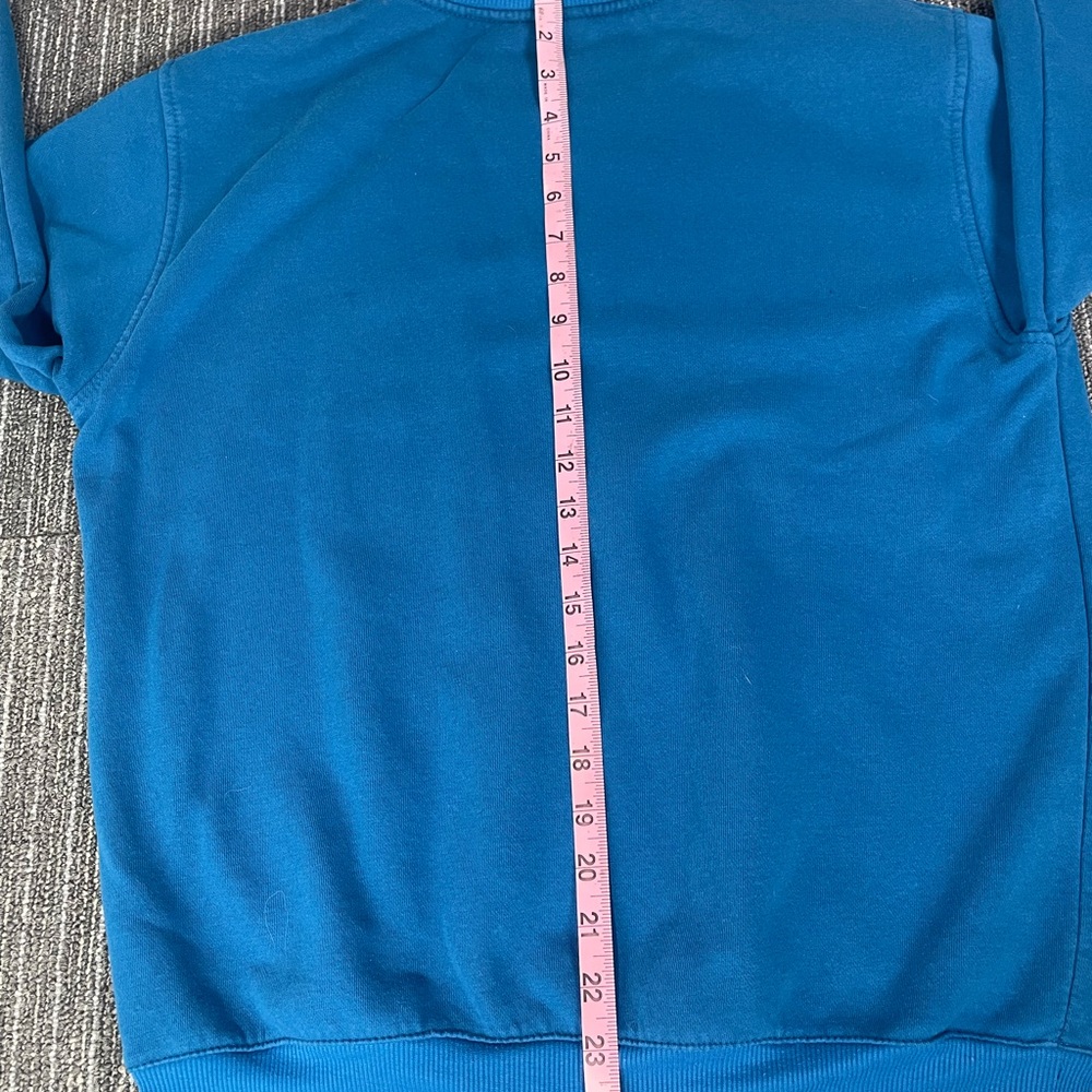 Vintage Adidas Men's Blue Sweater - Picture 6 of 6